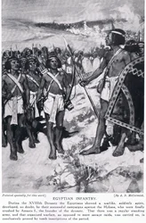 Ägyptische Infanterie, ca. 1920